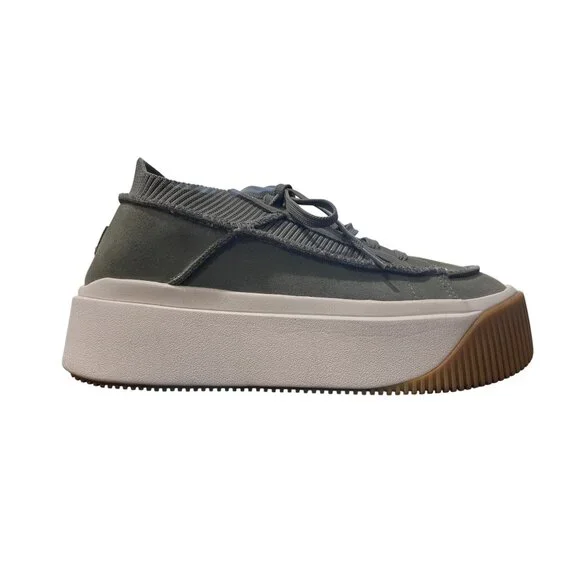 UGG EZ-Duzzit Platform Sneaker Lace-Up Clover Green 1152717 Size 10 - Picture 8 of 10